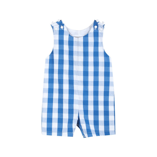Blue Big Check Shortalls