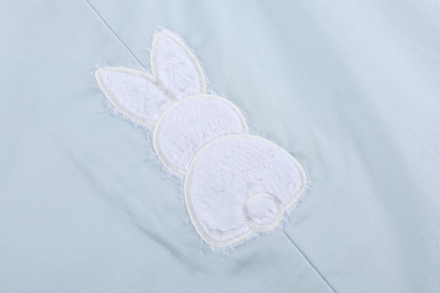 Blue Fuzzy Bunny Overalls