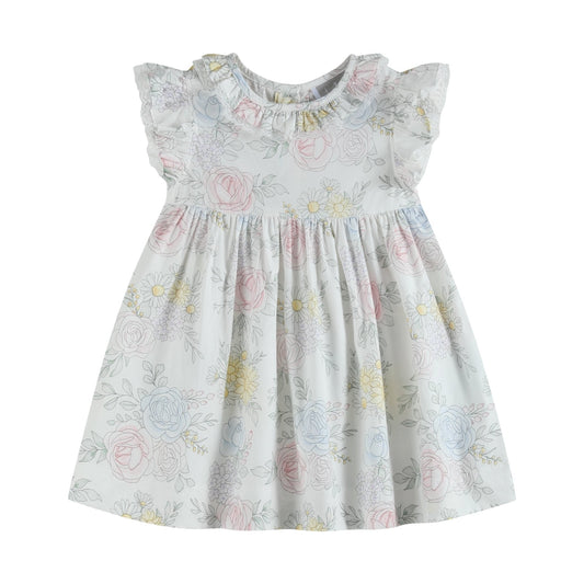 Bouquet Floral Ruffle Dress