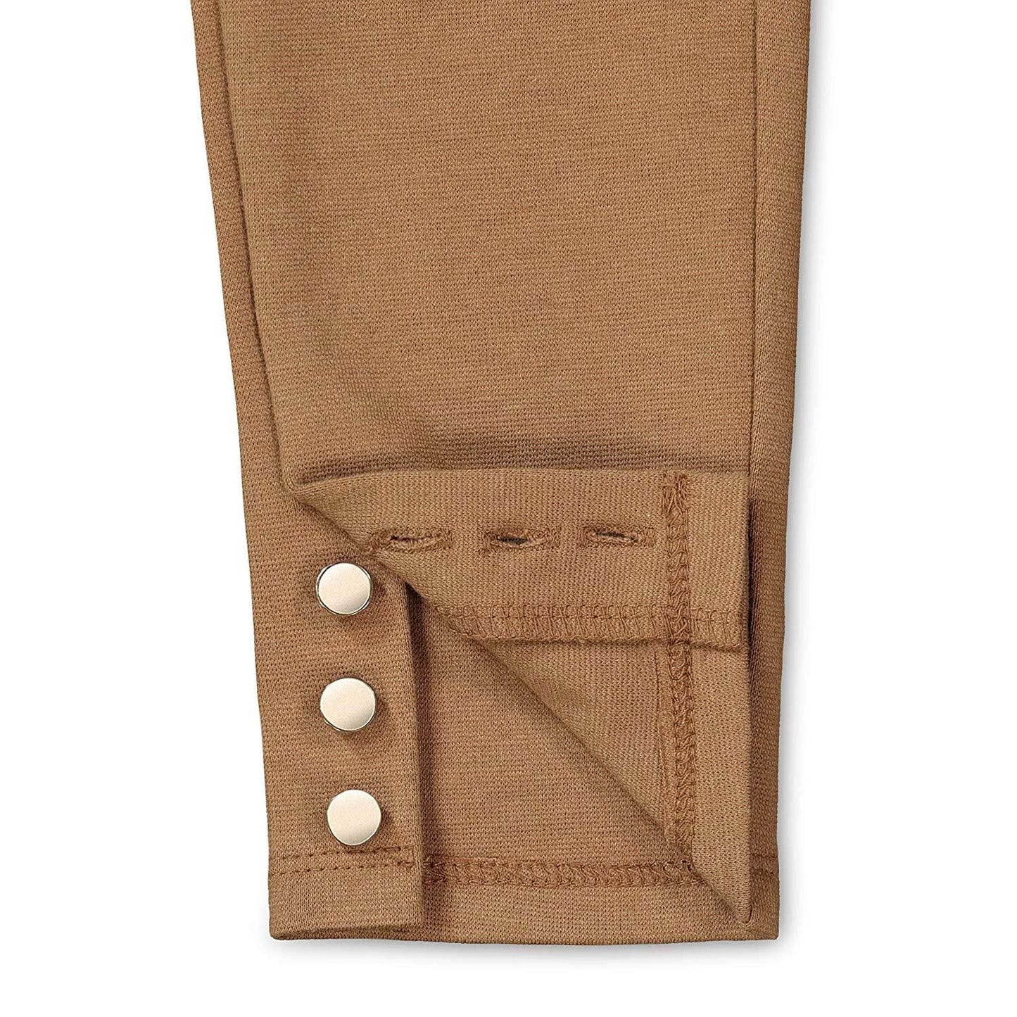 Button Cuff Ponte Pant - Baby