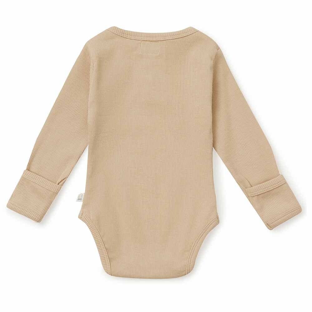 Pebble Long Sleeve Organic Bodysuit