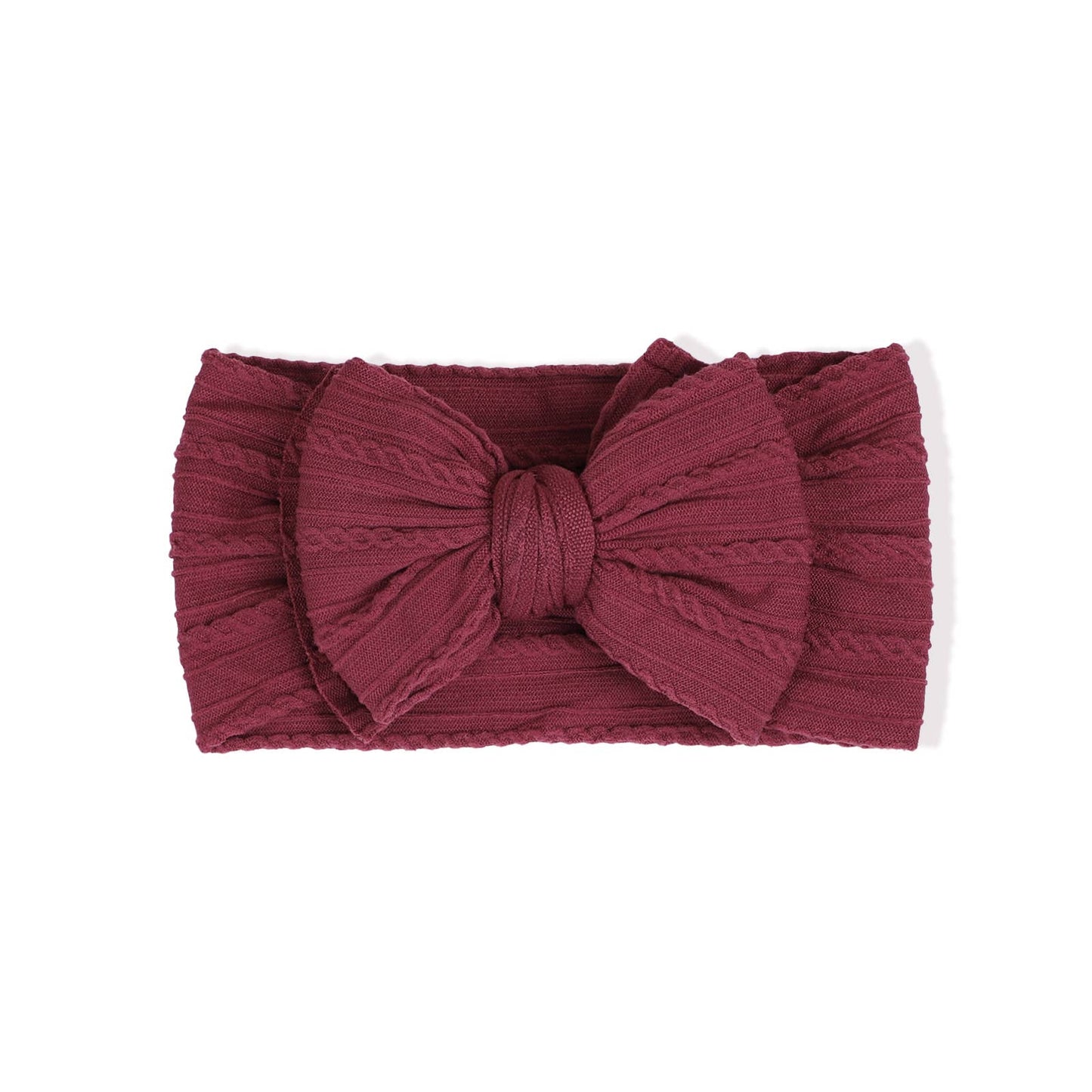 Cable knit Big bow Baby headband