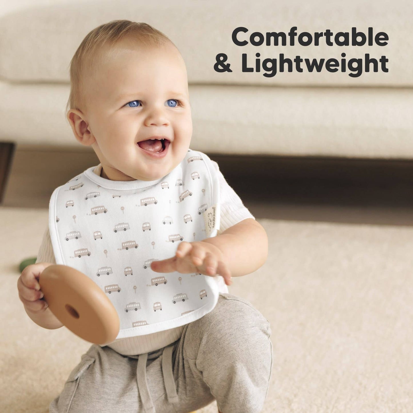 KeaBabies 8-Pack Coast Drool Bibs