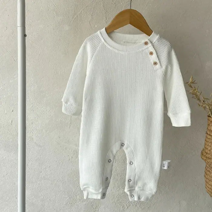 Annie & Charles® waffle pique jumpsuit