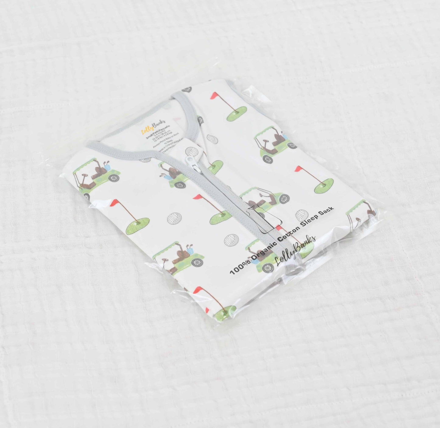 Golf A Round Baby Sleep Sack, 100% Organic Cotton