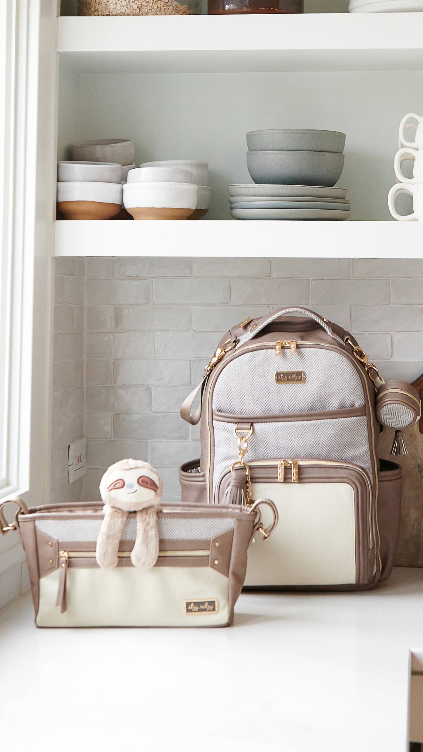 Vanilla Latte Boss Plus™ Backpack Diaper Bag