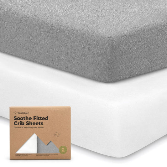 2-pack Organic Cotton Fitted Crib Sheet (Cloud)