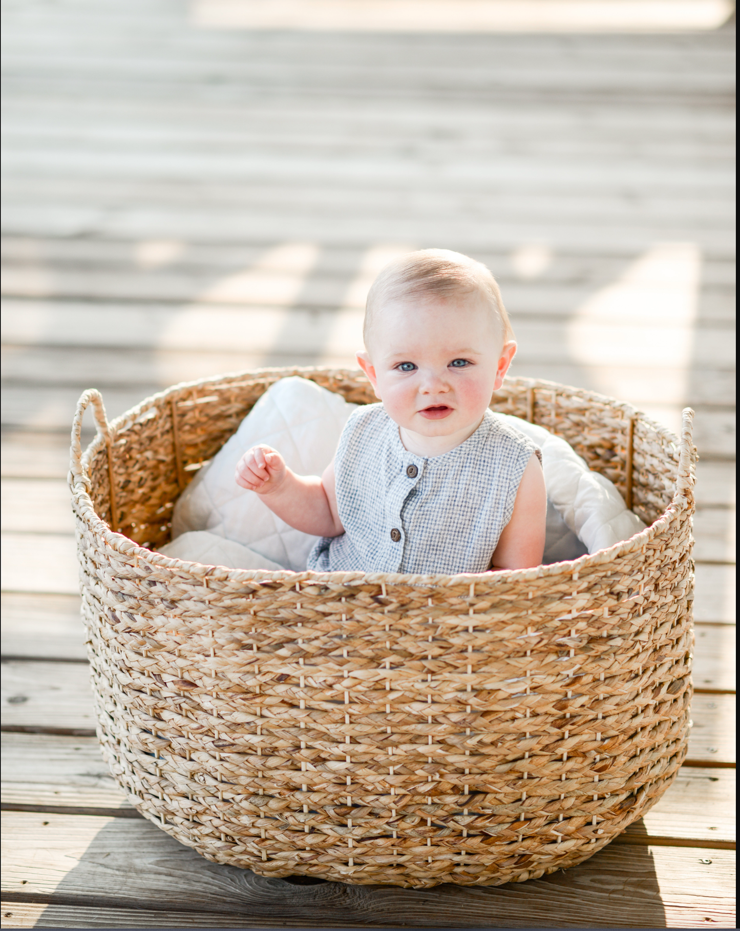 Baby Boy Girl Marco ROMPER GINGHAM cotton neutral Jumper