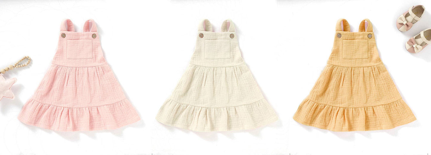 Organic Cotton Muslin Baby Dress