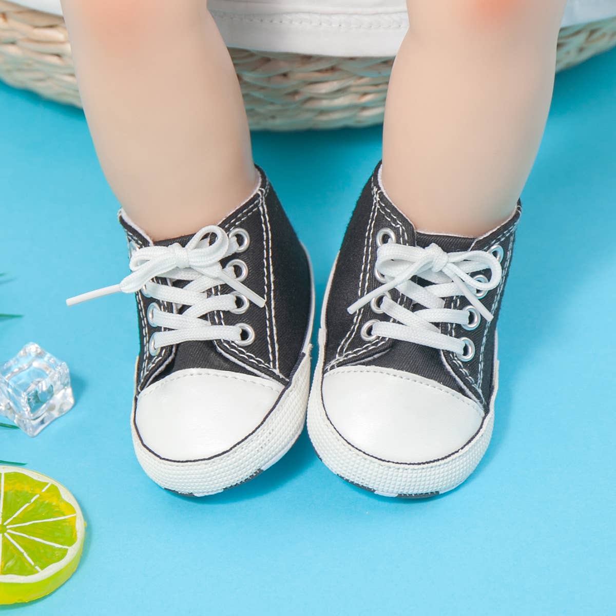 Baby / Toddler Simple Solid Lace Up Prewalker Shoes