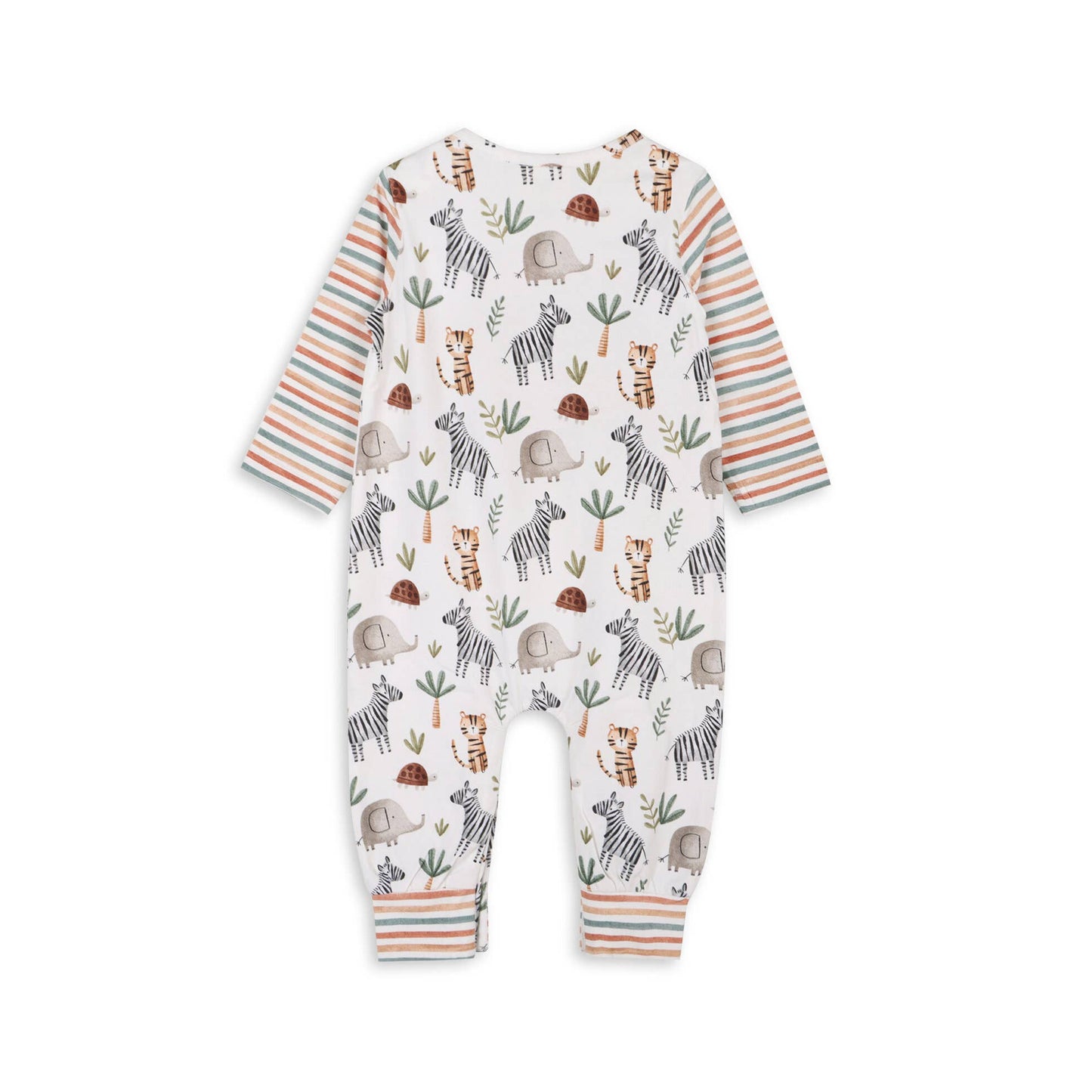 Savannah Animals Baby Jumpsuit (Organic Jersey)