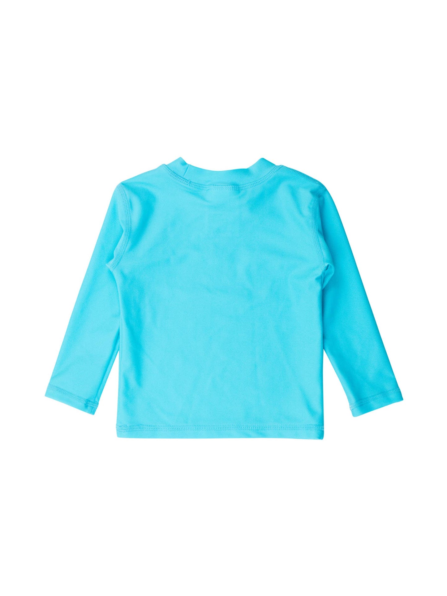 Boys Bright Aqua Long Sleeve Rash Guard