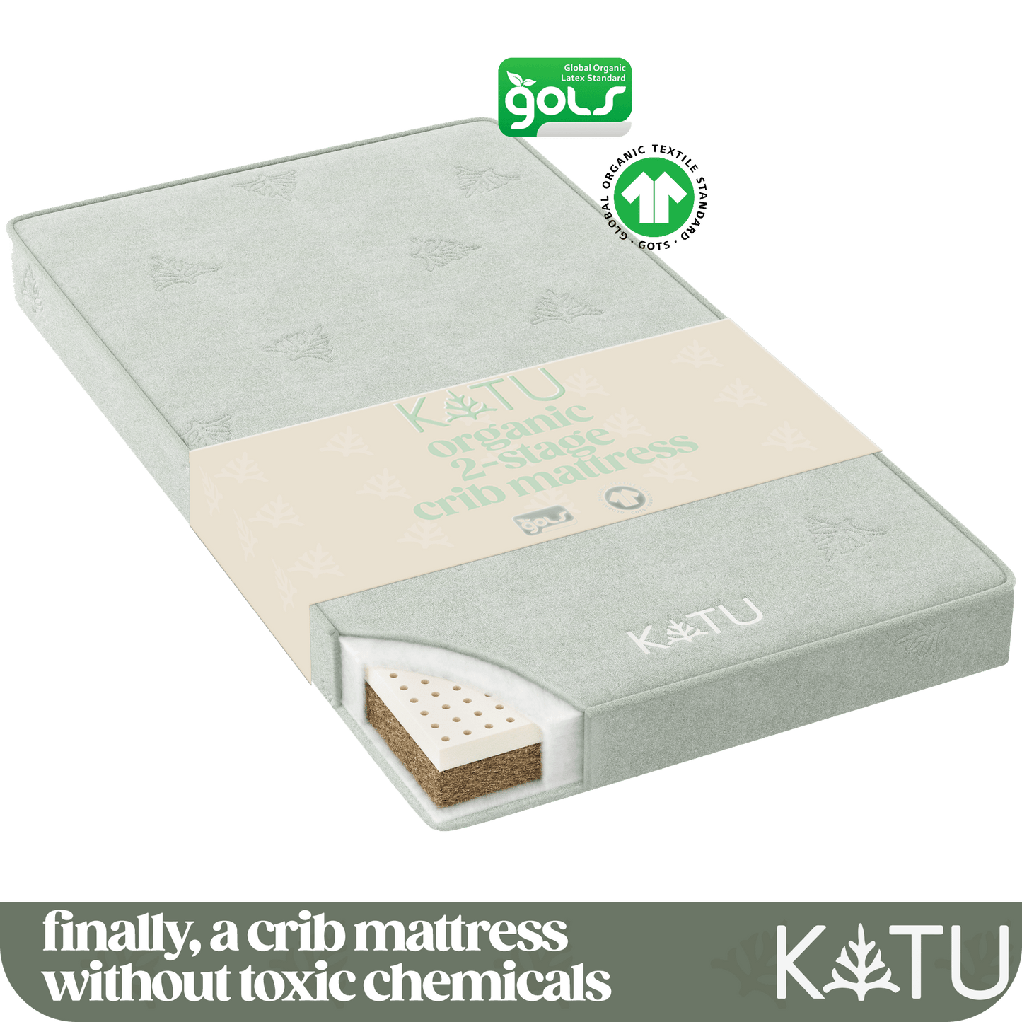 KATU Organic 2-Stage Crib Mattress