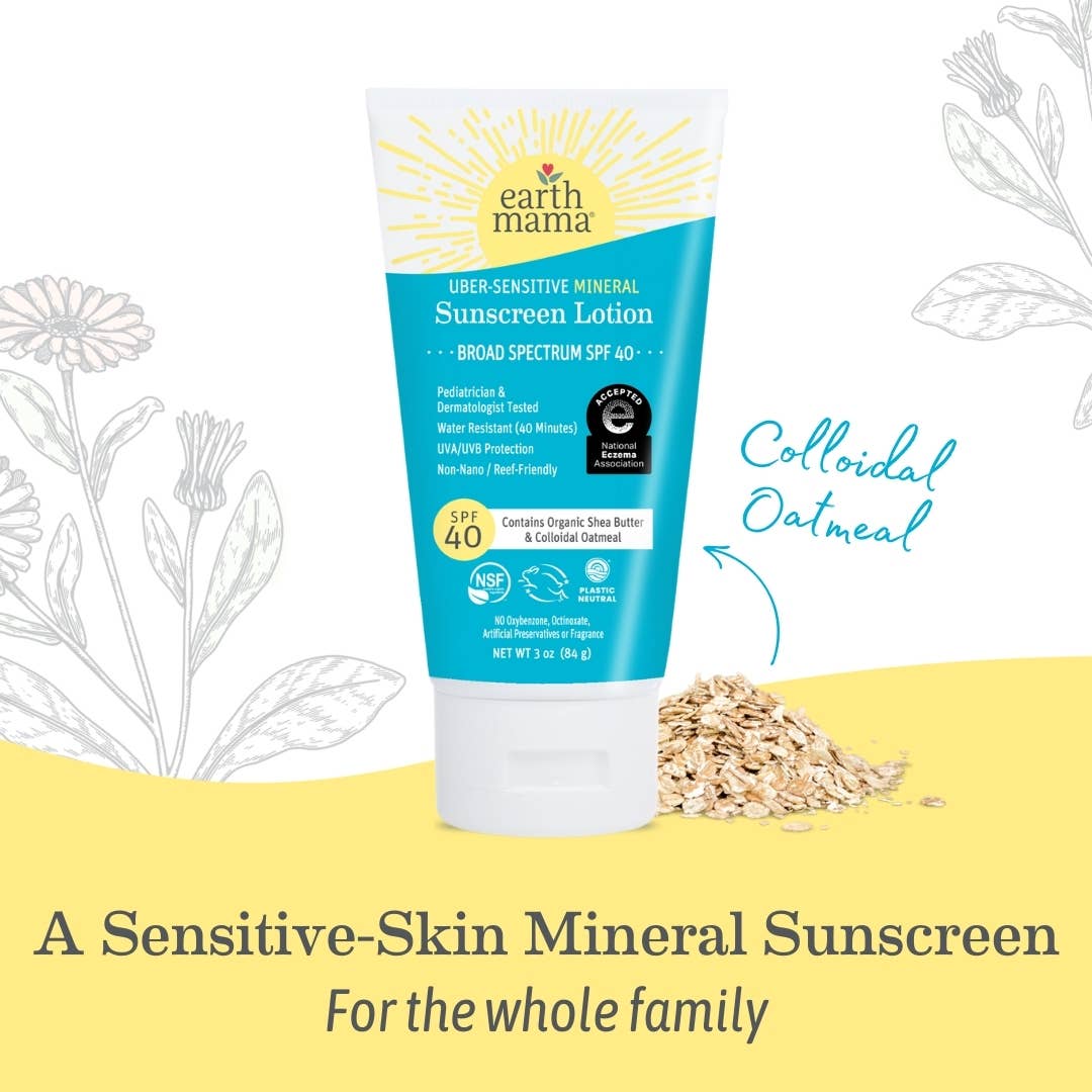 Uber-Sensitive Mineral Sunscreen Lotion - SPF 40