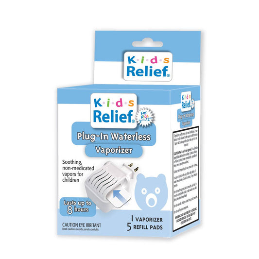 Kids Relief Plug-in Waterless Vaporizer + 5 Refill Pads
