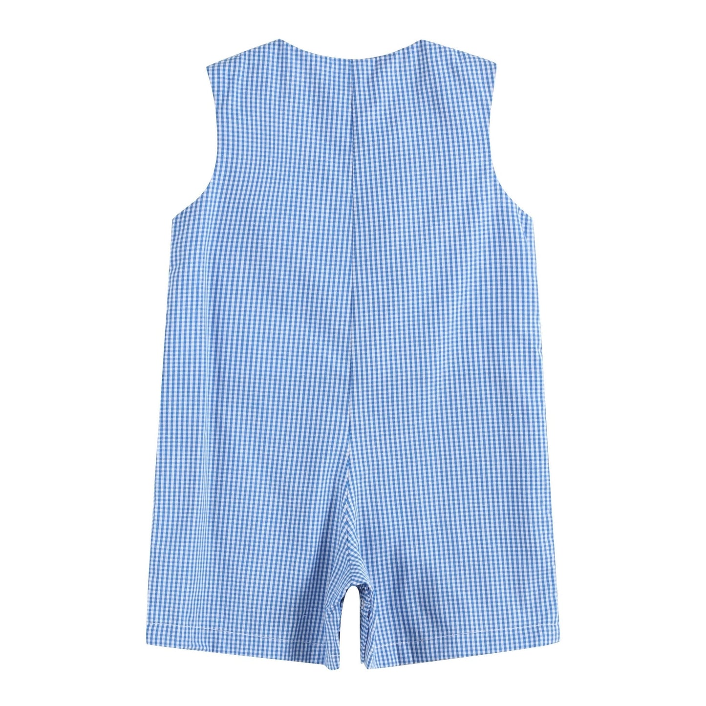 Happy 4th of July Blue Gingham Shortalls