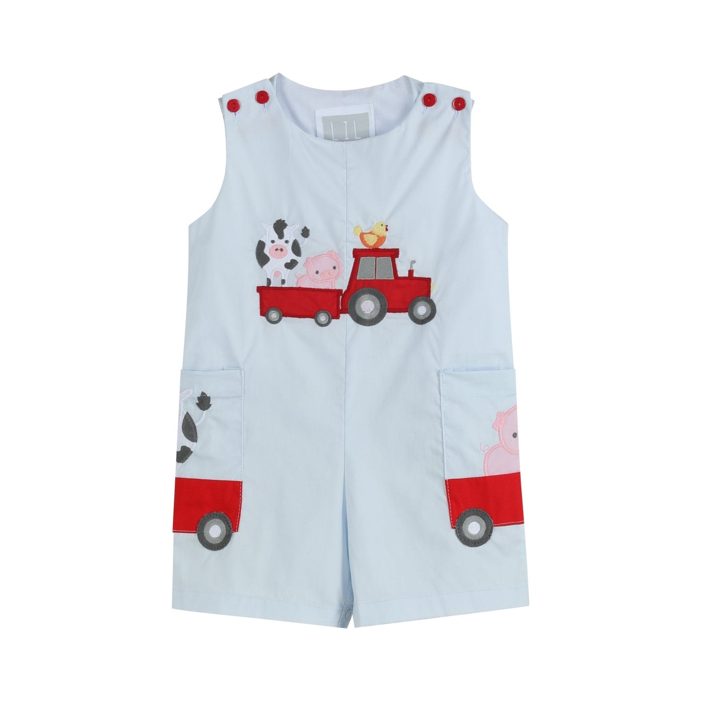 Light Blue Barnyard Pocket Shortalls