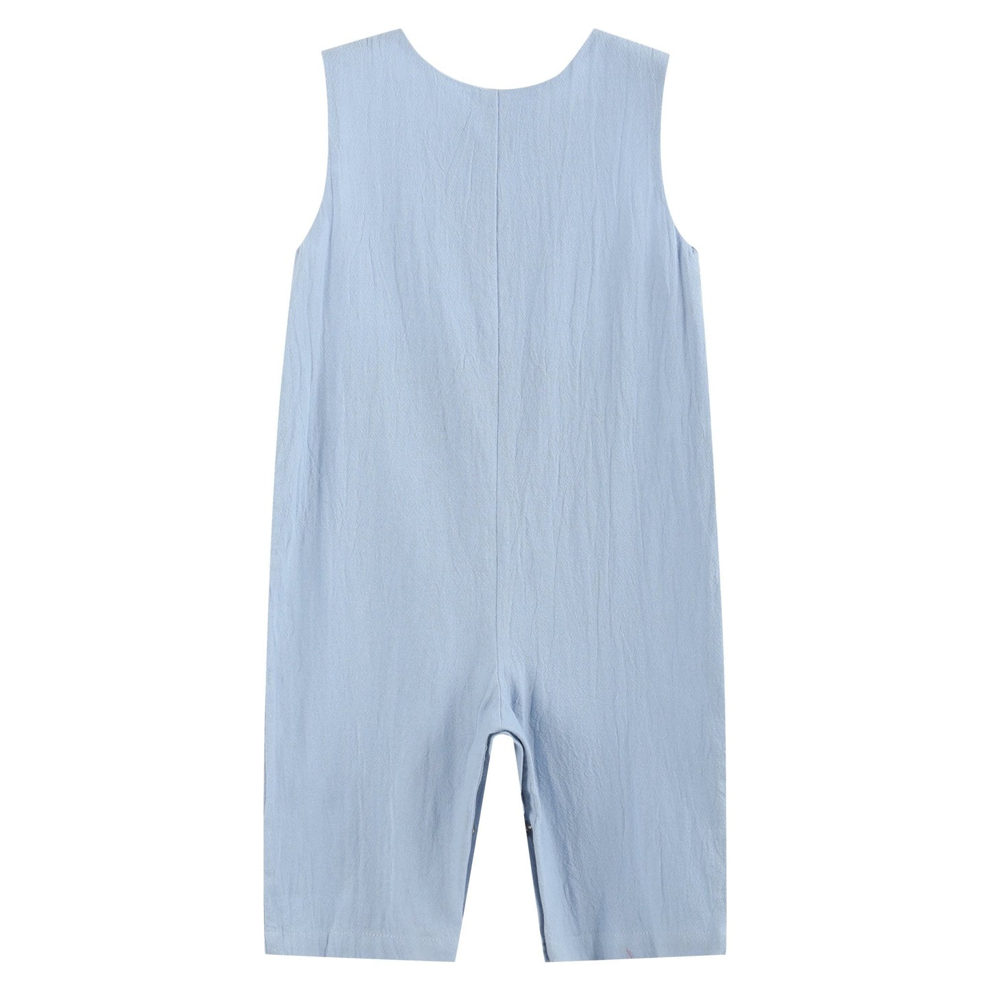 Light Blue Nativity Smocked Overalls