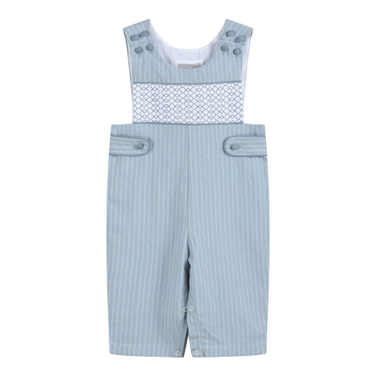 Light Blue Pinstripe Smocked Jon Jons