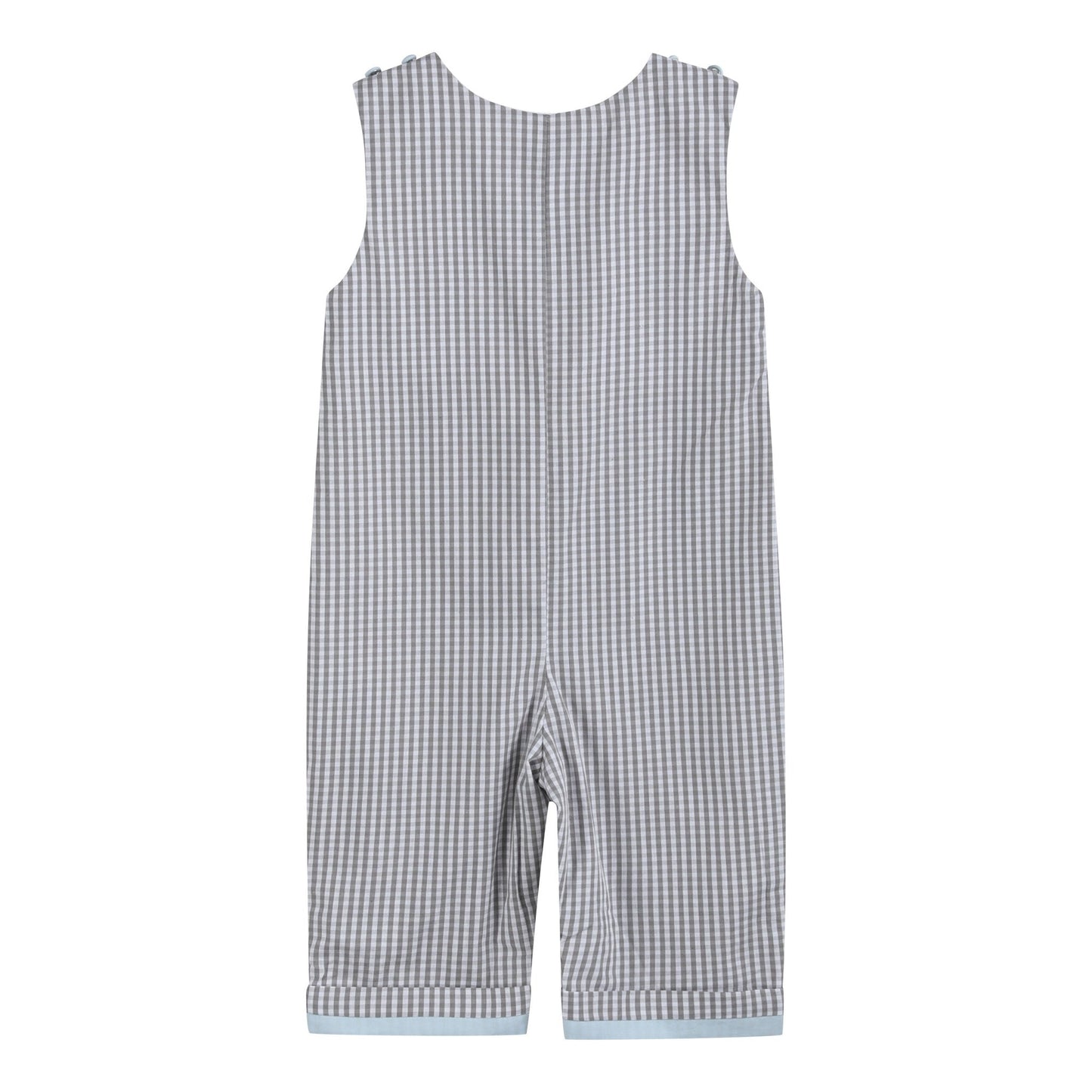 Light Gray Mallard Smocked Overalls
