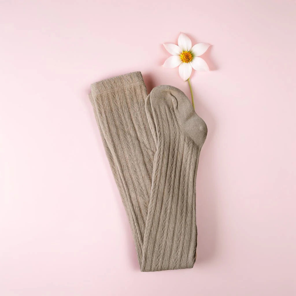 Little Love Bug Cable Knit Tights