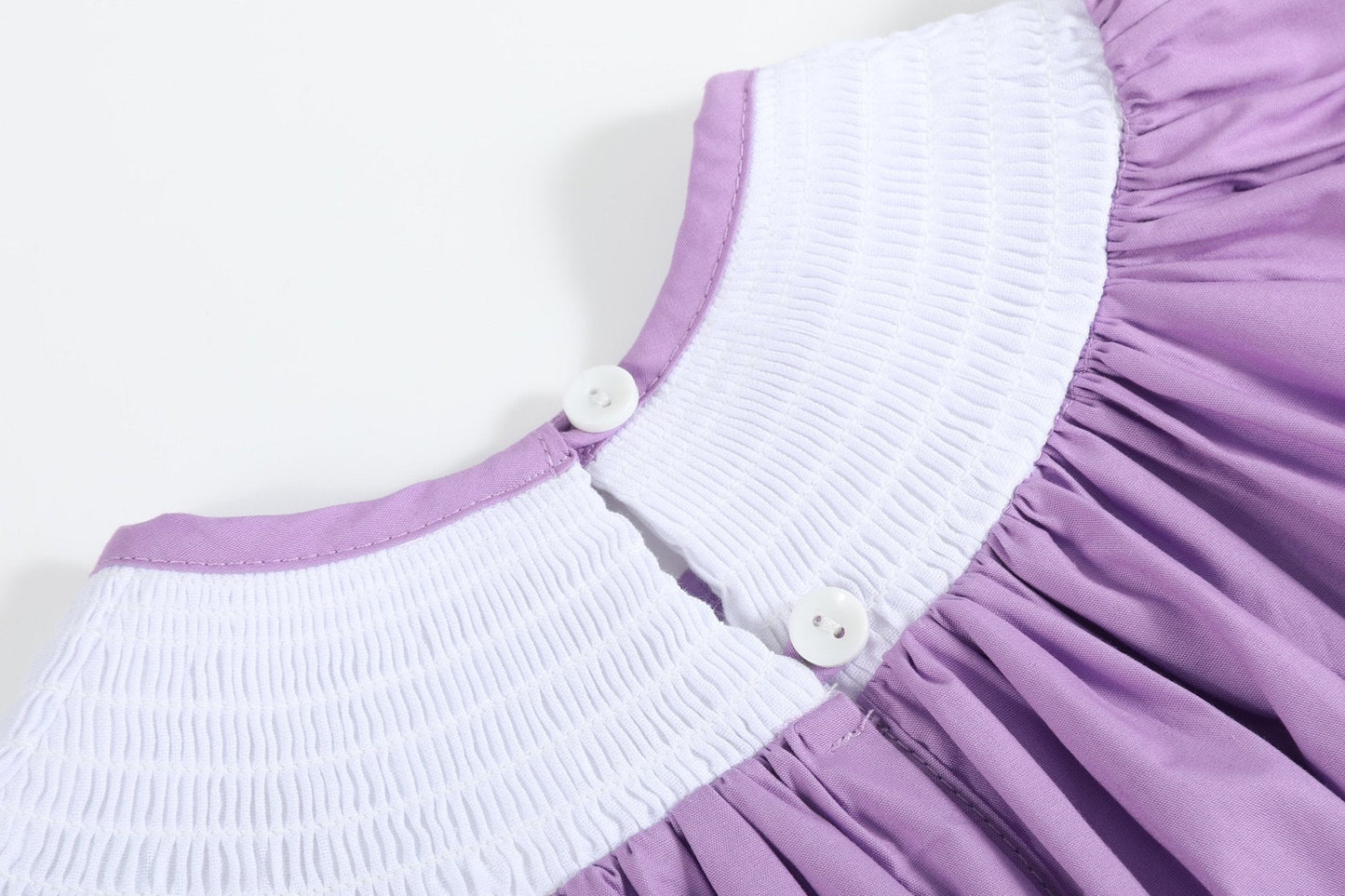 Purple Halloween Smocked Bishop Dress