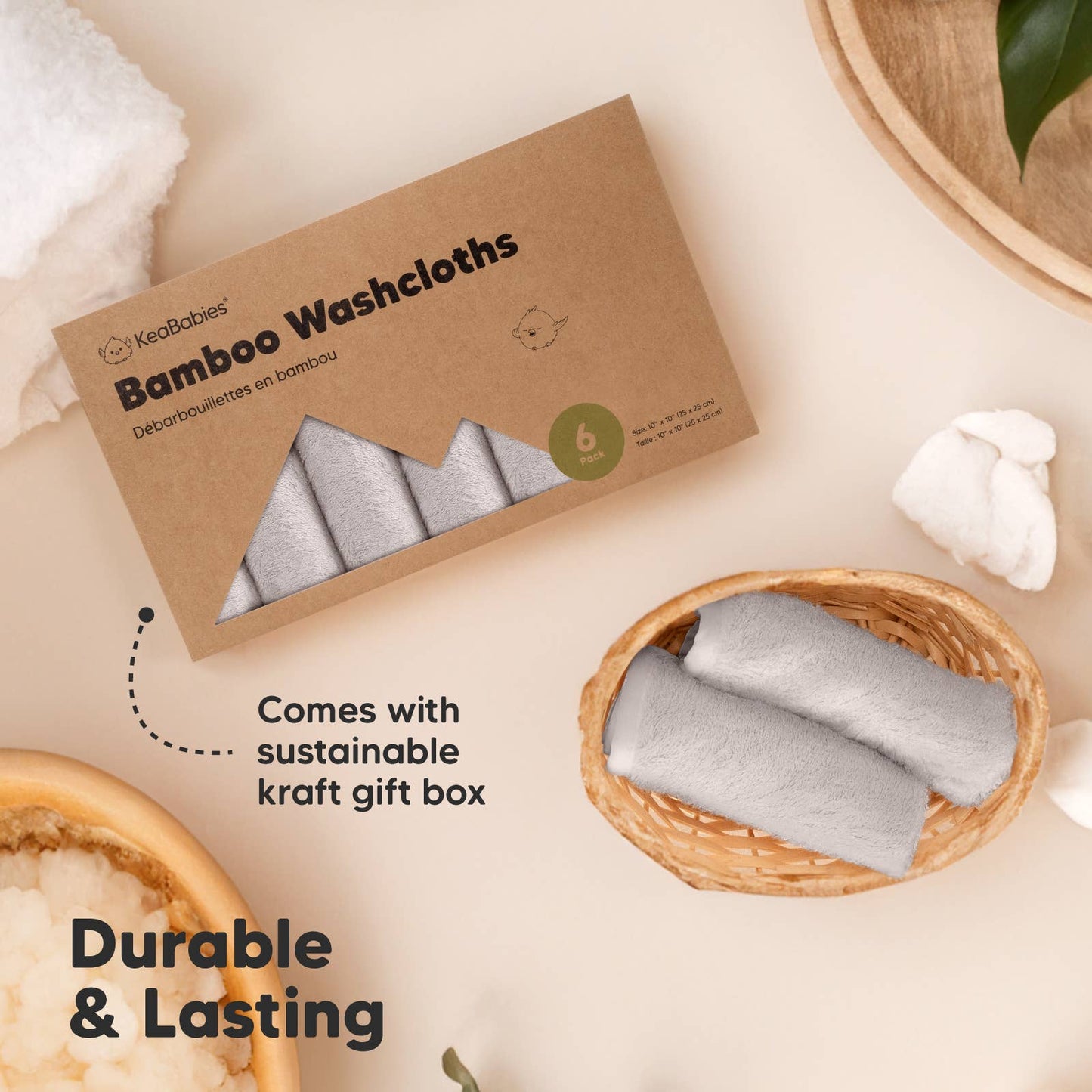 6-Pack Baby Wash Cloths