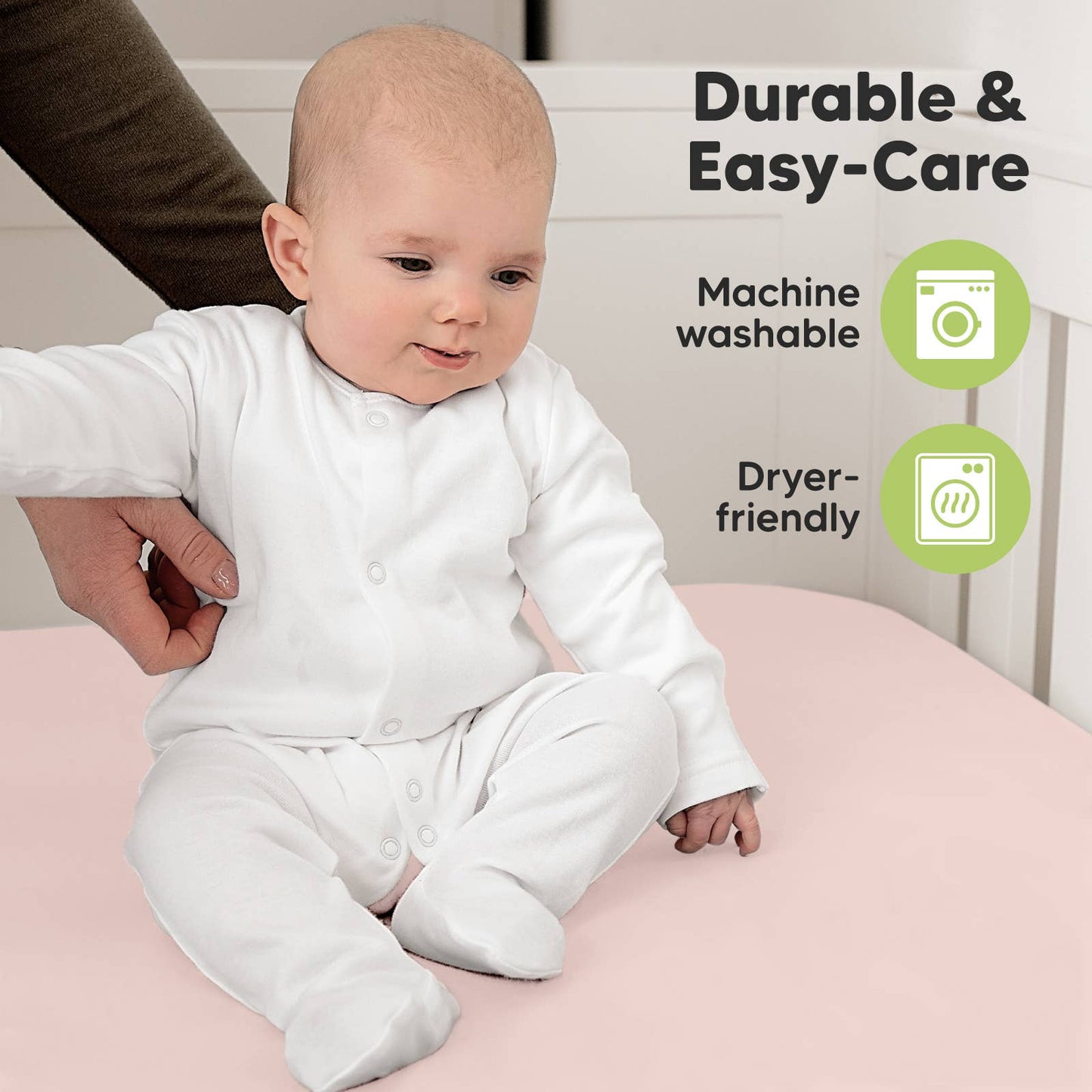 2-pack Organic Cotton Fitted Crib Sheet