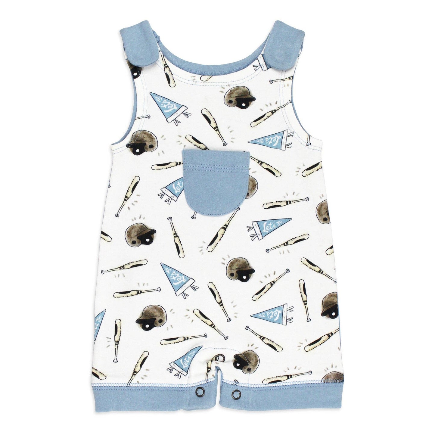 Organic Sleeveless Romper in Let's Go