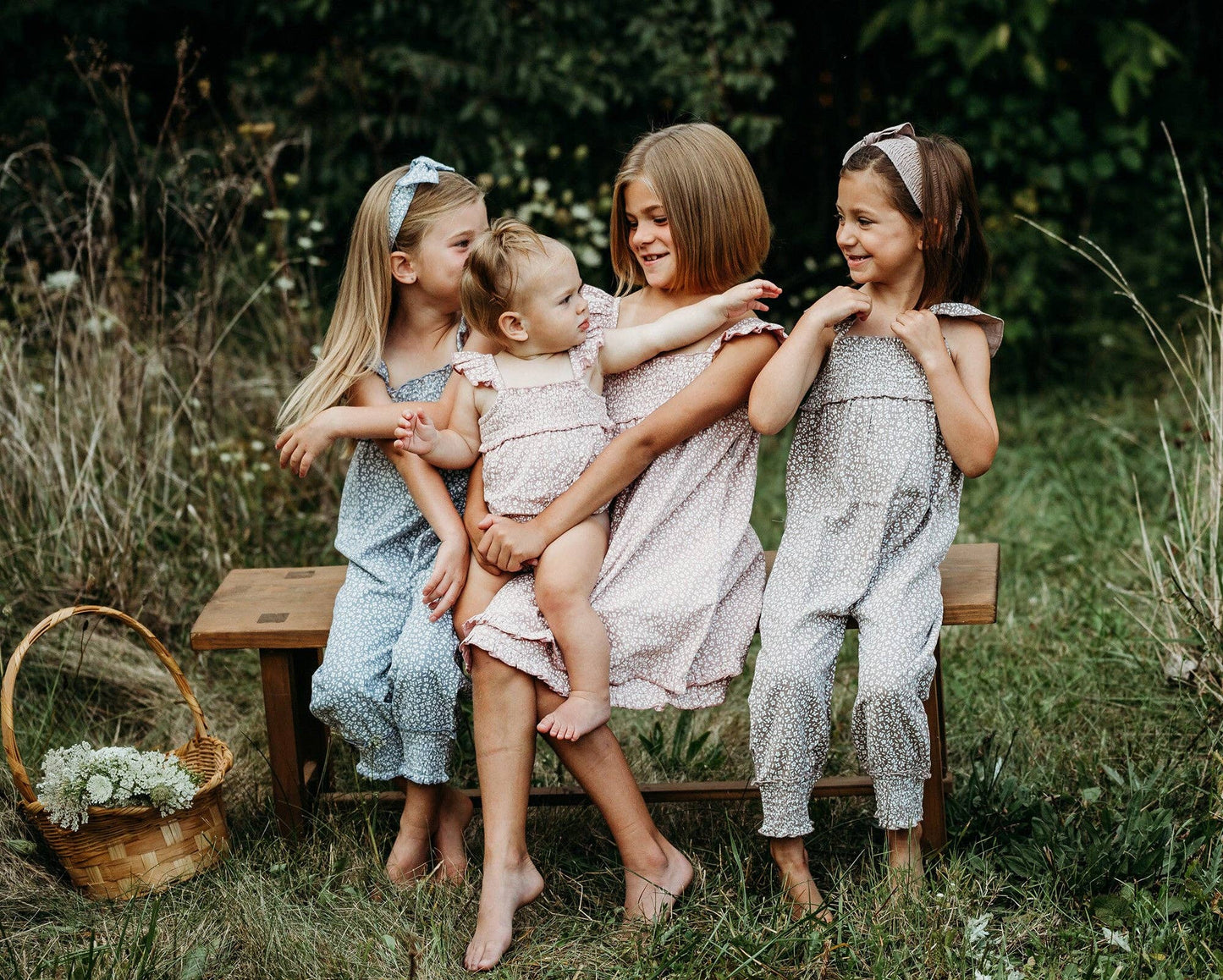 Kids' Organic Muslin Summer Dress in Taffy Floral