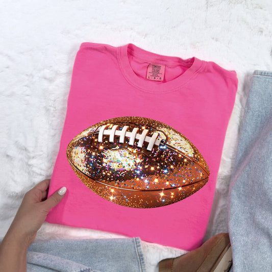 Football Faux Bling DTF Heat Transfer