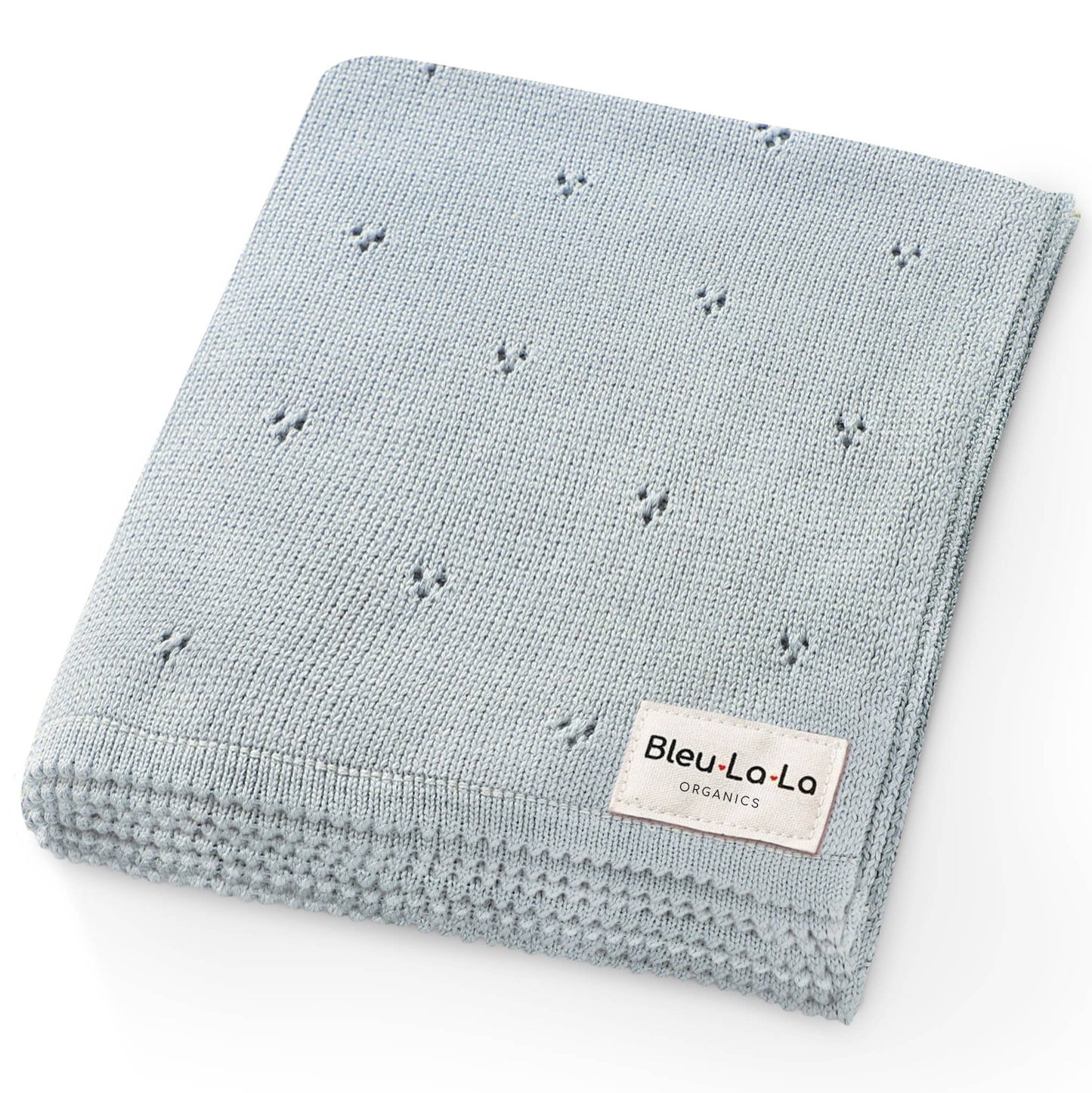100% Organic Cotton Pointelle Swaddle Receiving Baby Blanket