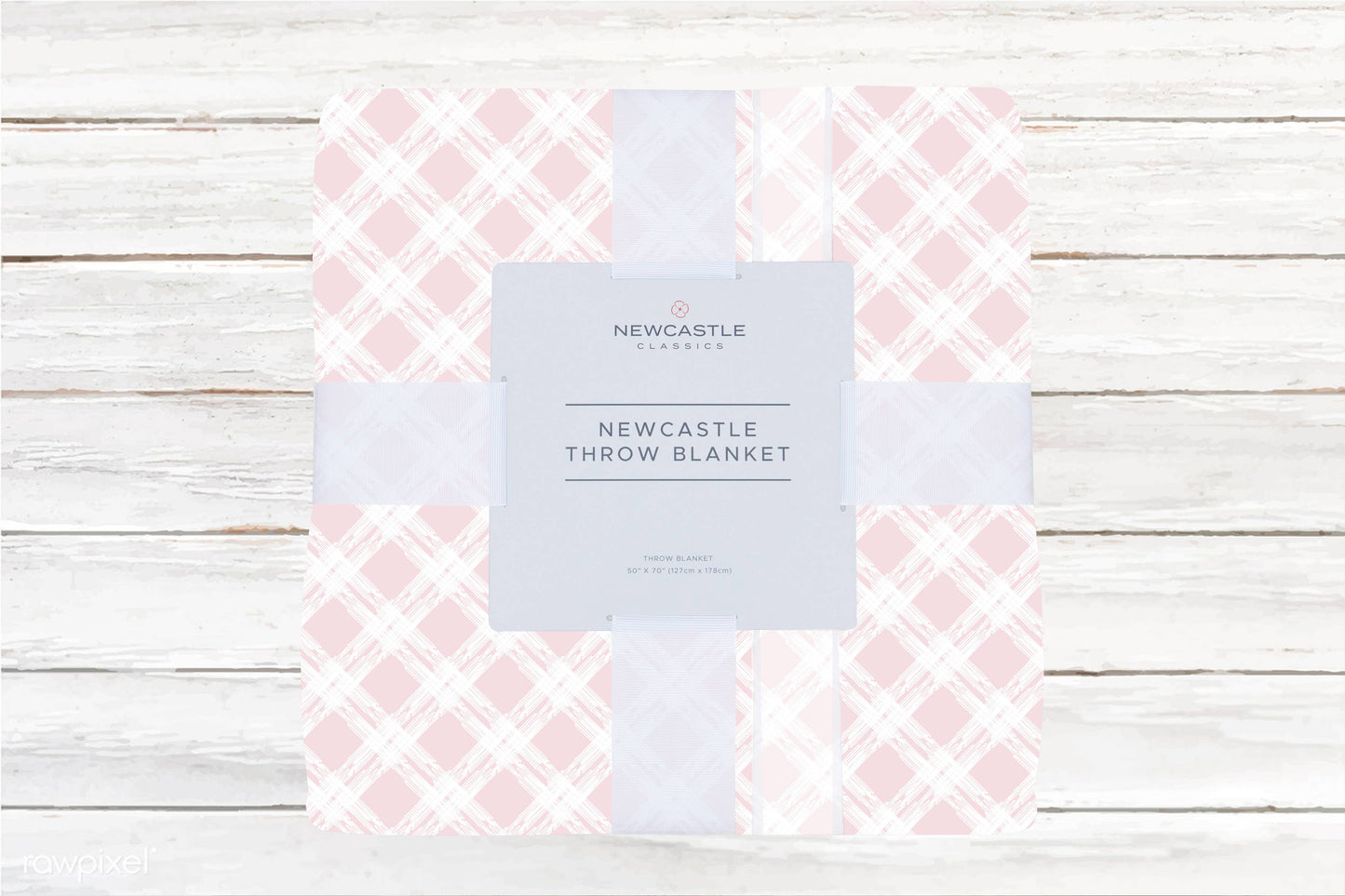 Primrose Pink Plaid Newcastle Throw Blanket