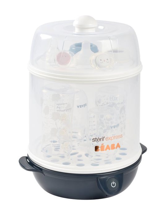 BEABA Steril'Express 2-in-1 Bottle Sterilizer- Midnight
