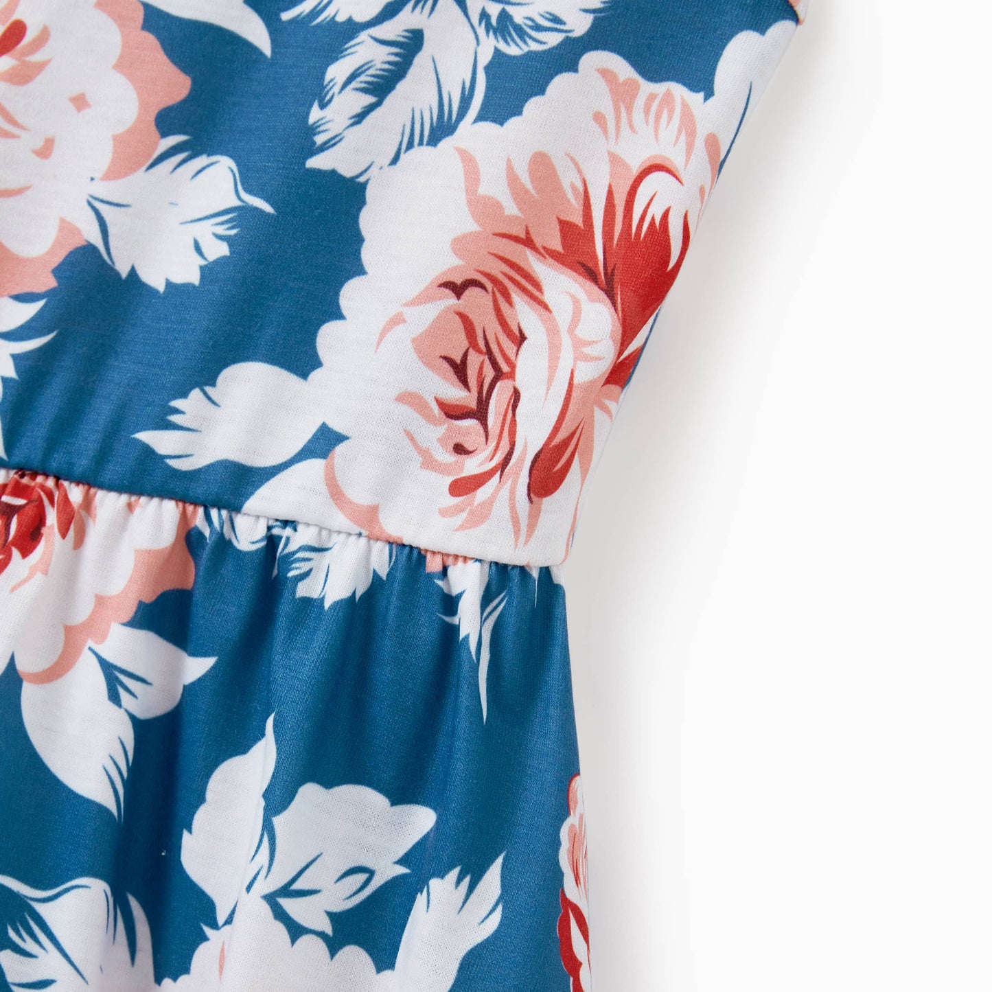 Mommy and MeTropical Plants Floral Girl Dress Casual Outfit