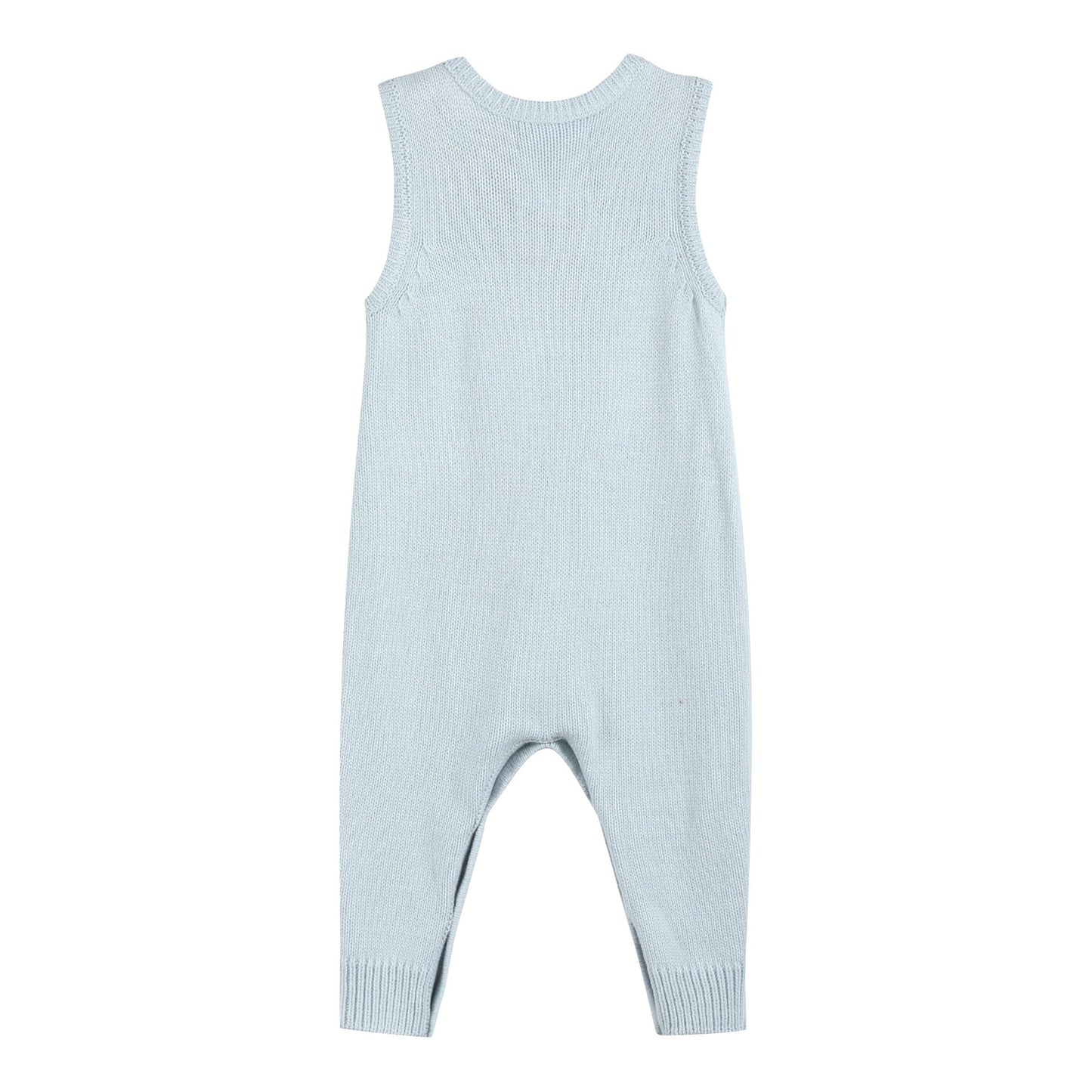 Light Blue Santa Knit Romper
