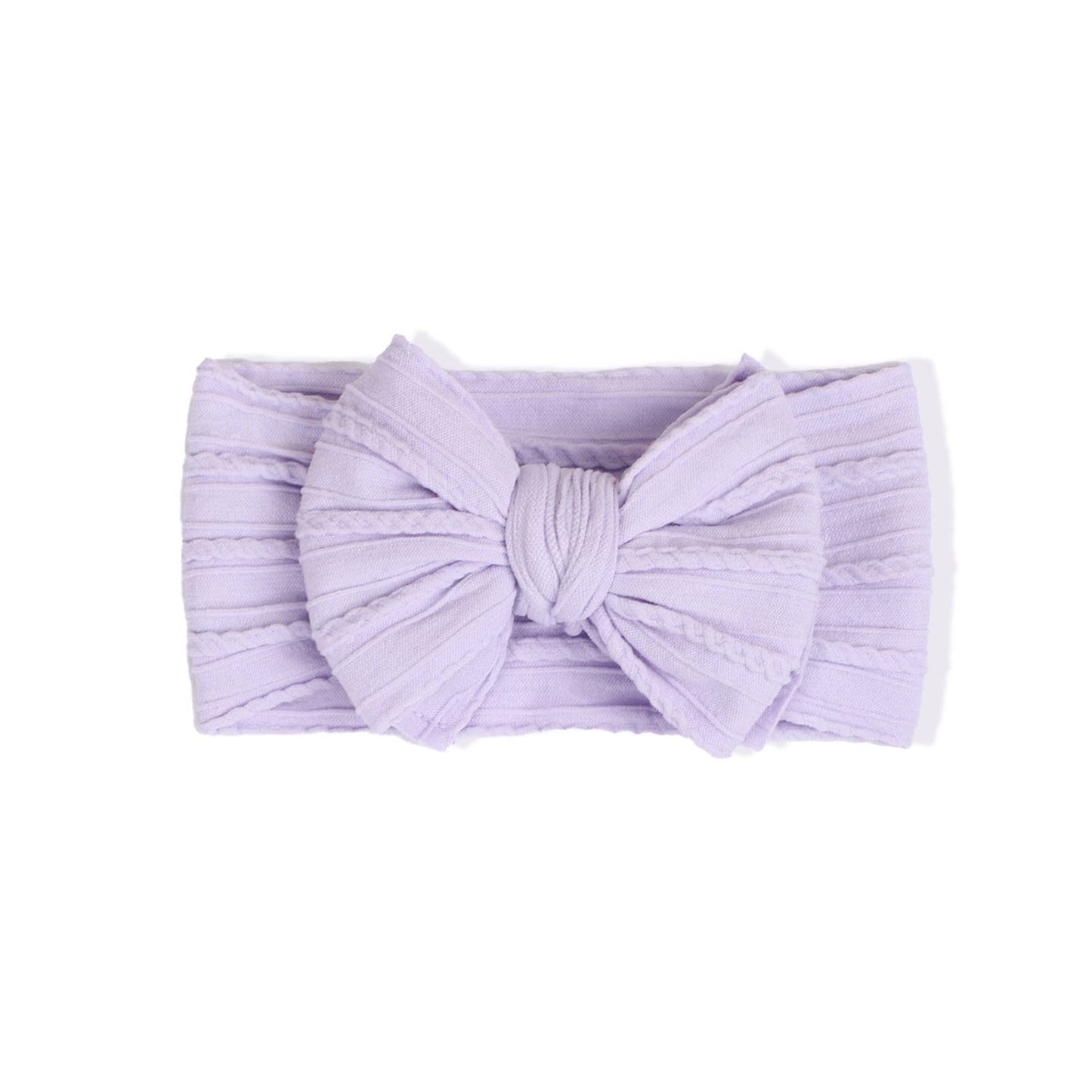Cable knit Big bow Baby headband