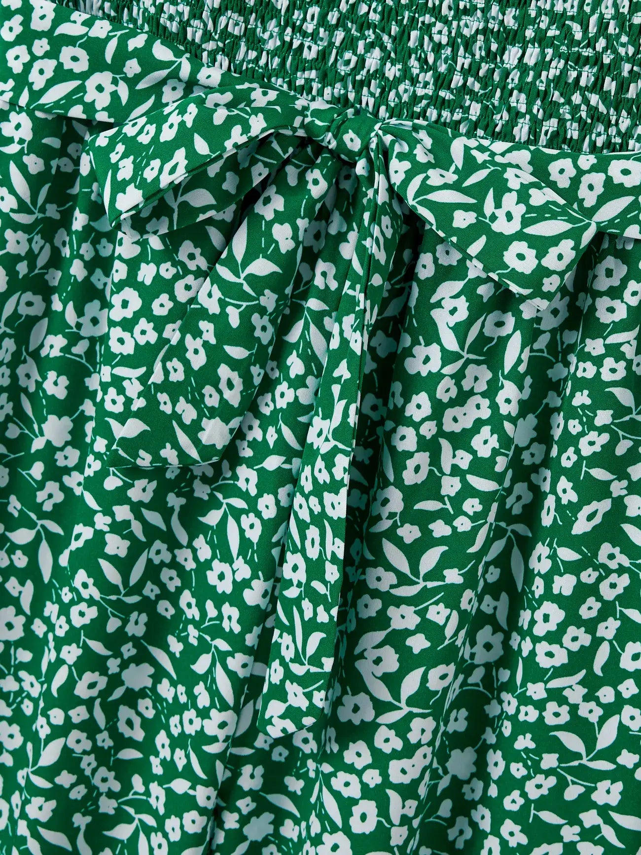 Mommy and Me Matching Floral Green Smocked Strap Jumpsuits