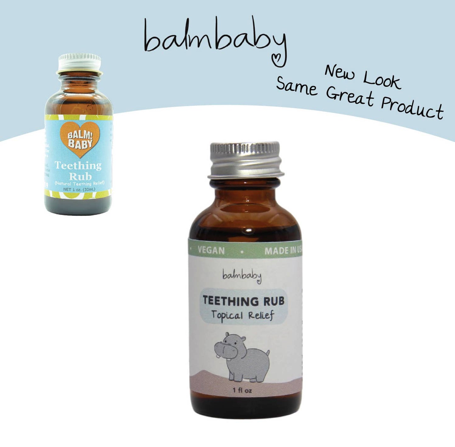 Balm Baby - Teething RUB 1oz. - ALL Natural TOPICAL Relief