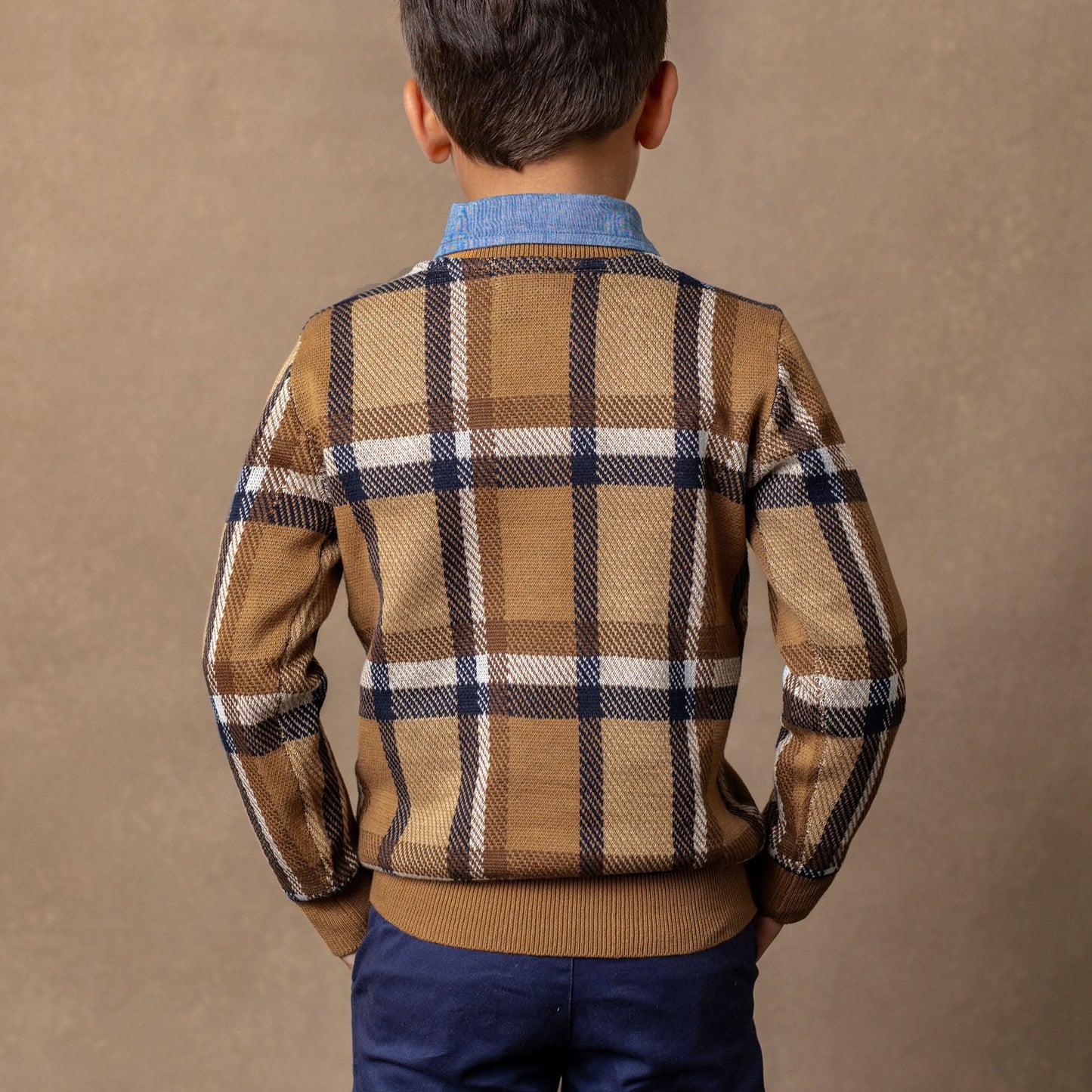 Crew Neck Organic Pullover Sweater - Baby