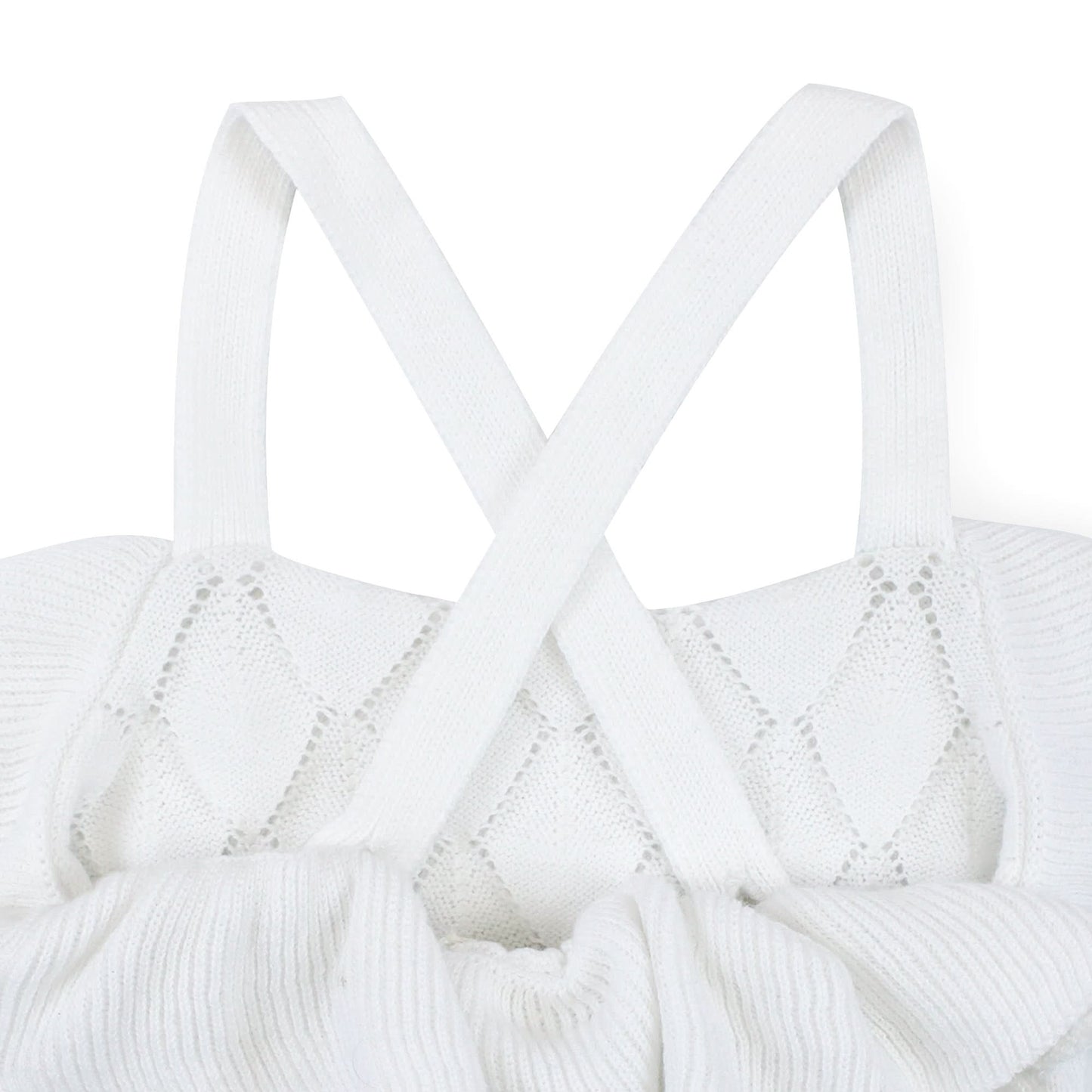 Ruffle Sweater Romper