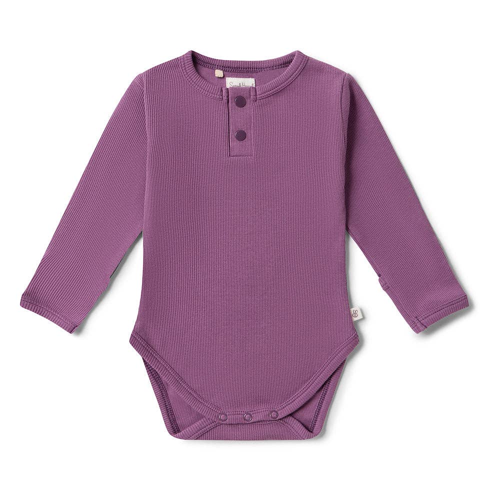 Mulberry Long Sleeve Organic Bodysuit