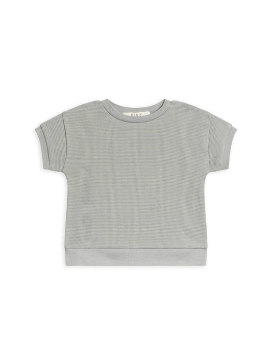Organic Baby & Kids Ali Waffle Tee - Mist