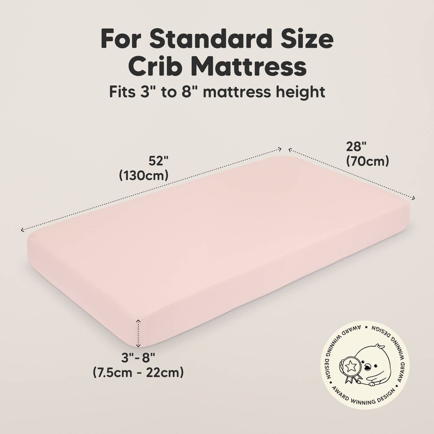 2-pack Organic Cotton Fitted Crib Sheet