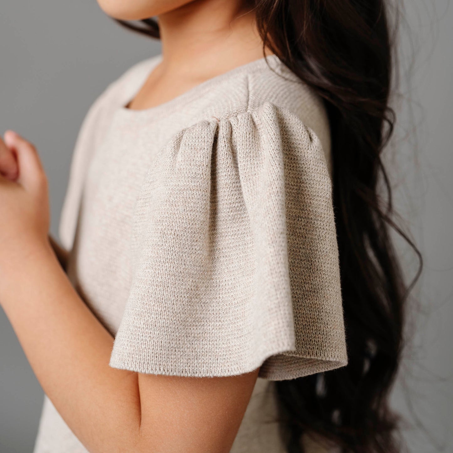 Organic Pleated Sweater Dress - Baby