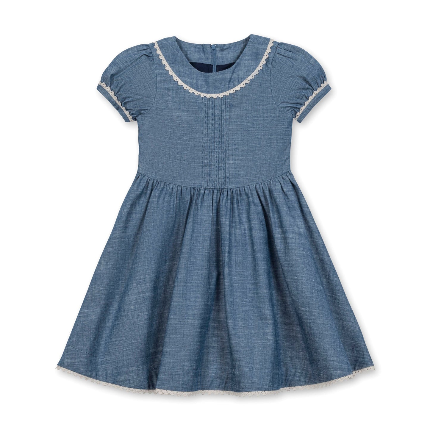 Organic Pintuck Chambray Dress