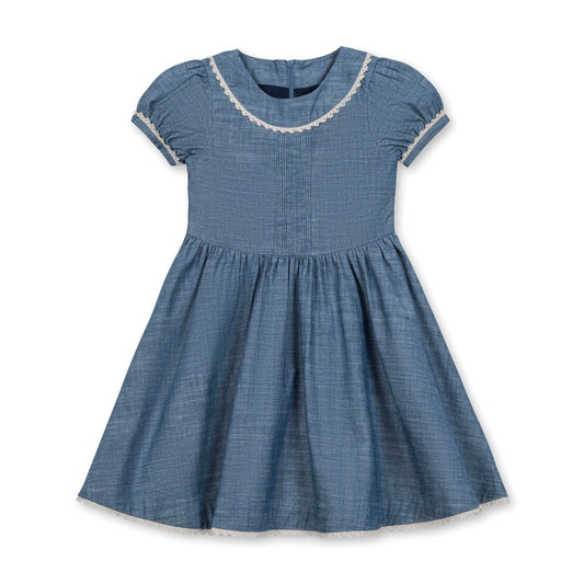 Organic Pintuck Chambray Dress
