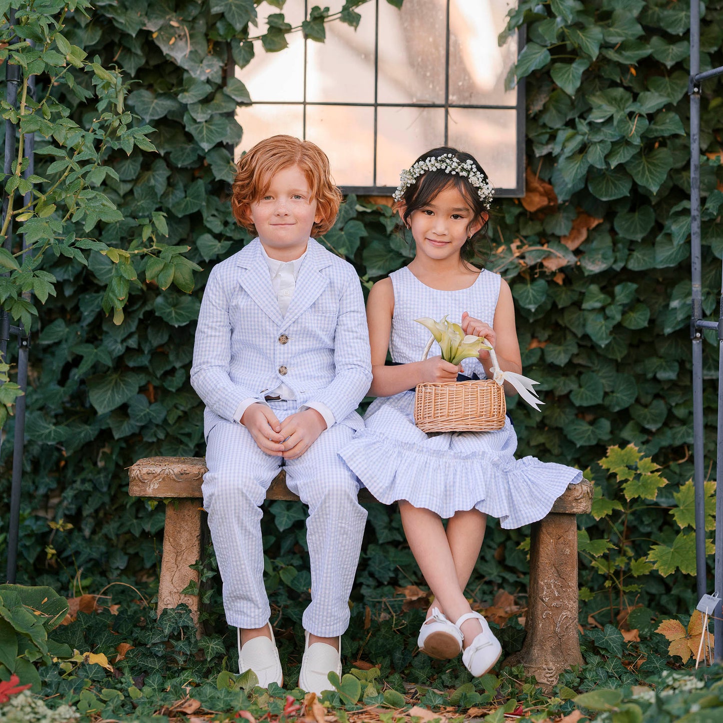 Organic Seersucker Suit Jacket - Baby