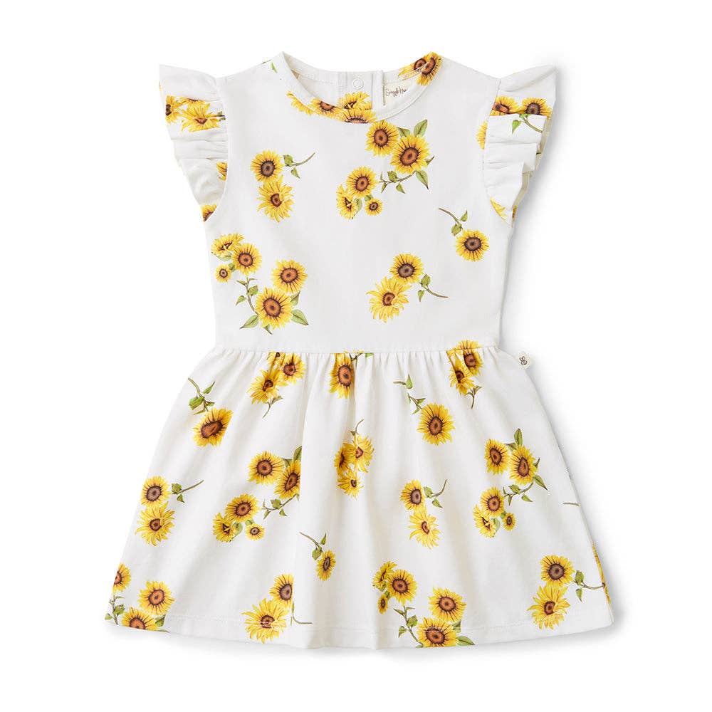 Sunflower Short Sleeve Organic Dress