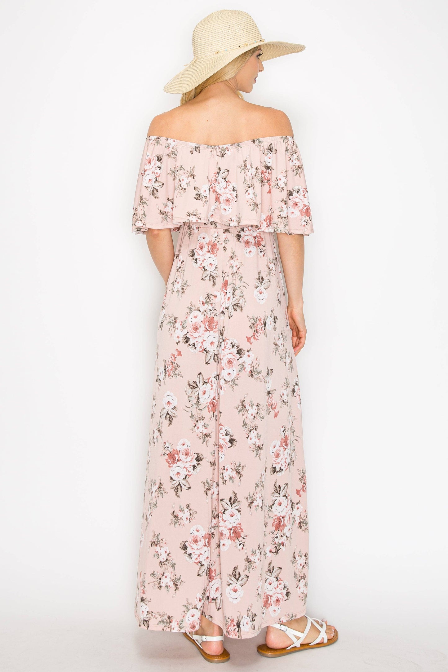 Monica Floral Off Shoulder Maxi Dress